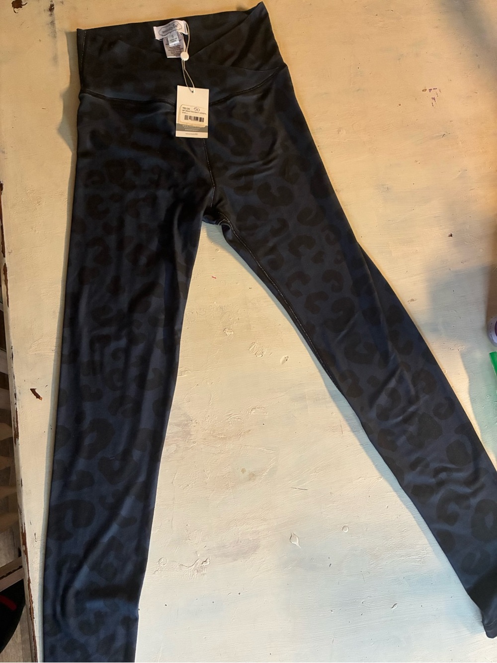 Mud Pie- Navy and Black Cheetah Leggings
